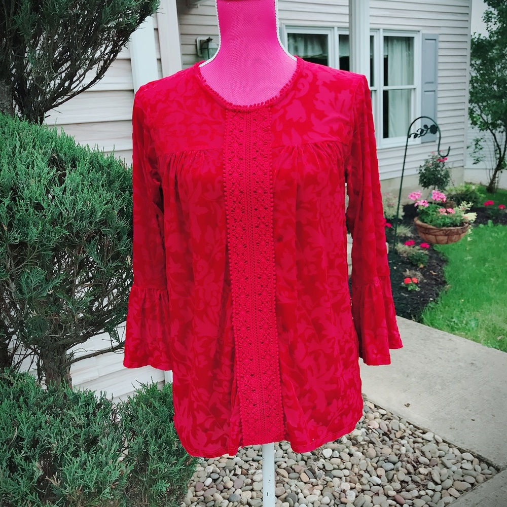 ❤️RED VELVET❤️ babydoll blouse